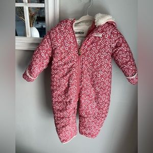 Oshkosh floral baby winter suit 3-6 Months